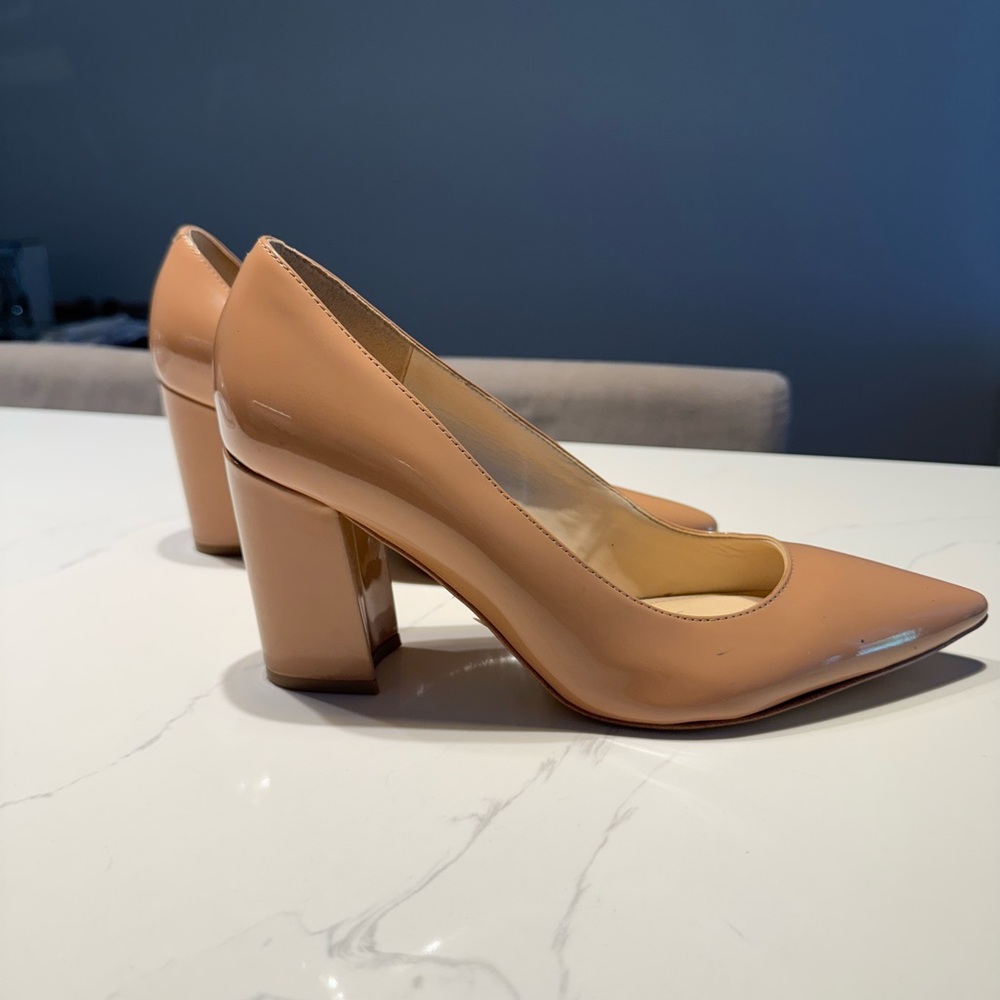 Nine West Tan Heels Classic Pointed-Toe Pumps - Picture 4 of 4